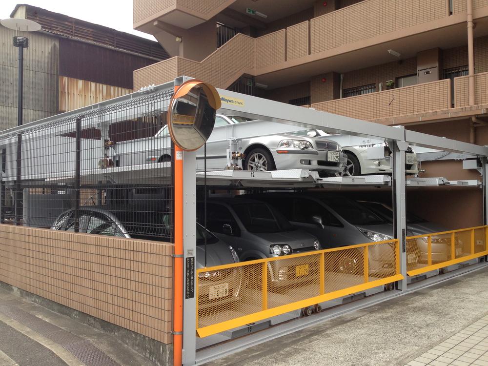 Parking lot. Common areas