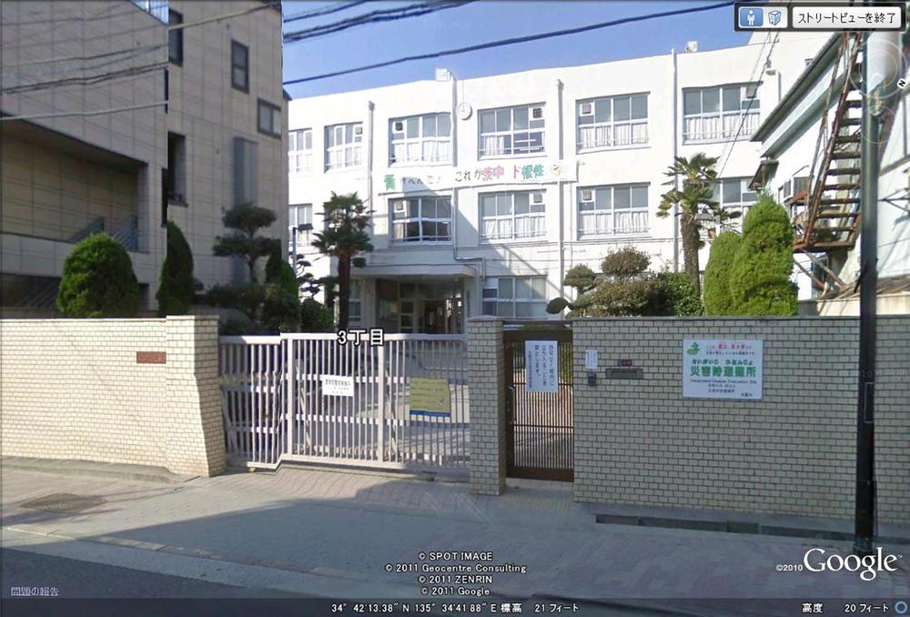 Junior high school. Rest assured that the amount of the car is less up to 439m school to Osaka City Tatsuibara Tanaka school.
