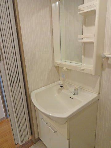 Washroom. Wash basin with shampoo dresser