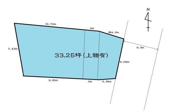 Compartment view + building plan example. Building plan example, Land price 16.8 million yen, Land area 109.91 sq m