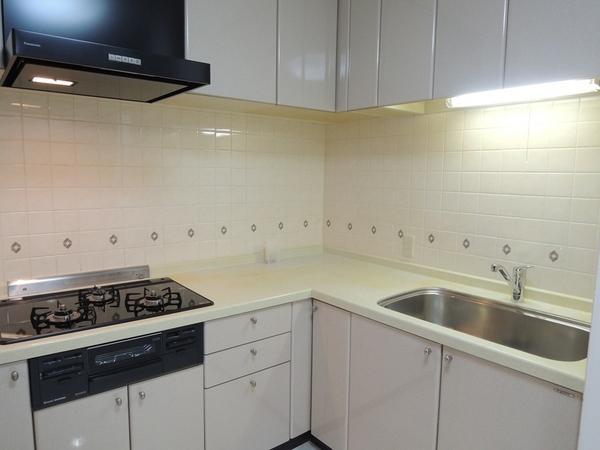 Kitchen. L-shaped kitchen. It was replaced the glass top stove.