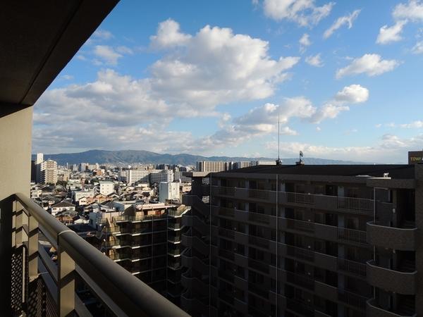View photos from the dwelling unit. There is worth even this view only. Mount Ikoma looks.