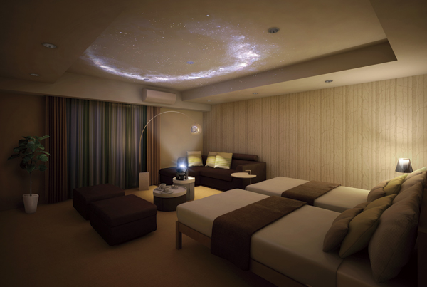 Shared facilities.  [Guest rooms] Actus Produced stick to high-quality interior. Also increase the sense of beauty in the simple, It has been tailored to the sophisticated space. Because even those of the residents can be used with ease, Guests in an atmosphere of such "extraordinary" when you stay at the hotel (Rendering)
