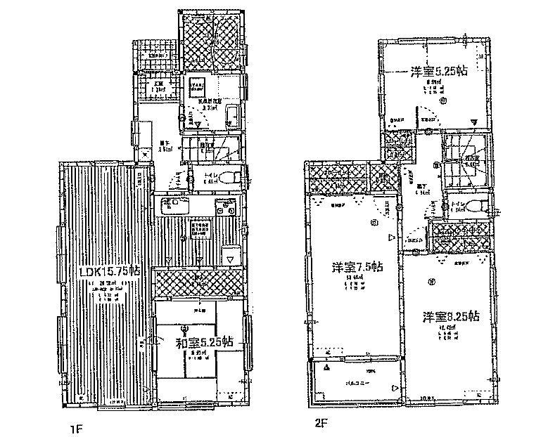 Floor plan. (Building 2), Price 31,800,000 yen, 4LDK, Land area 93.61 sq m , Building area 99.36 sq m