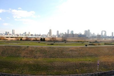 park. Yodogawa river until the (park) 1200m