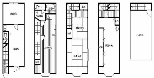 Floor plan. 19,800,000 yen, 5LDK, Land area 49.88 sq m , Building area 138.78 sq m