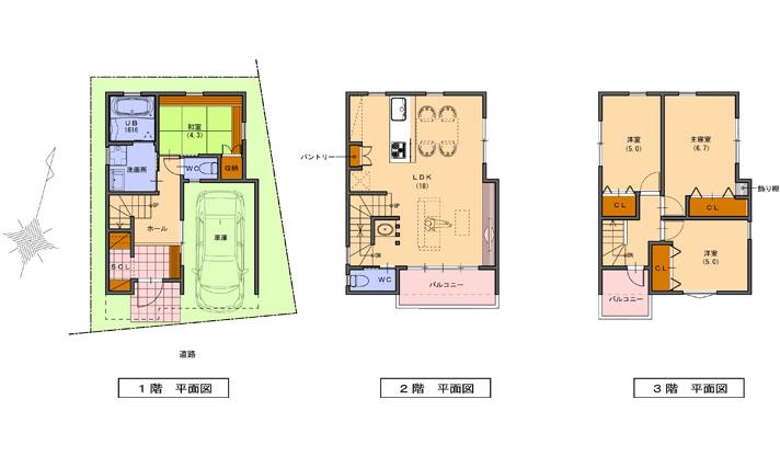 Building plan example (floor plan)