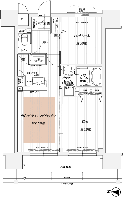 Floor: 1LDK + M, the occupied area: 53.93 sq m, Price: 22,680,000 yen