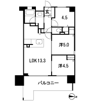 Floor: 2LDK + M, the occupied area: 58.18 sq m, Price: 24,180,000 yen