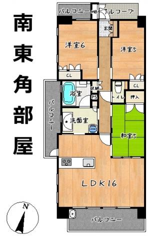 Floor plan. 3LDK, Price 28.8 million yen, Occupied area 71.82 sq m , Balcony area 17.17 sq m