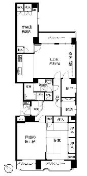 Floor plan. 3LDK + S (storeroom), Price 18,800,000 yen, Footprint 113.08 sq m , Balcony area 10.53 sq m