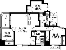 Floor plan. 3LDK, Price 24,800,000 yen, Occupied area 79.49 sq m , Balcony area 4.46 sq m