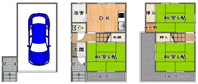 Floor plan. 10.8 million yen, 3LDK, Land area 41.65 sq m , Building area 77.08 sq m