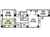 Floor plan. 3LDK + S (storeroom), Price 18,800,000 yen, Footprint 113.08 sq m , Balcony area 10.53 sq m