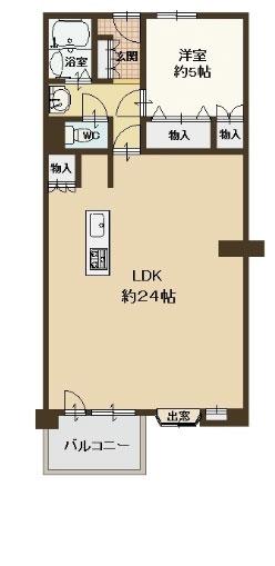 Floor plan. 1LDK, Price 9.2 million yen, Occupied area 58.32 sq m , Balcony area 4.58 sq m