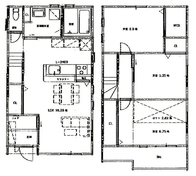 Floor plan. 28.8 million yen, 3LDK, Land area 63.22 sq m , Building area 81.6 sq m