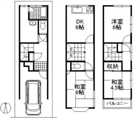 Floor plan. 7.8 million yen, 3DK, Land area 37.68 sq m , Building area 79.98 sq m