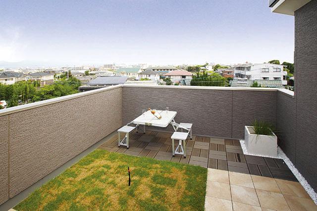 Balcony. Rooftop garden