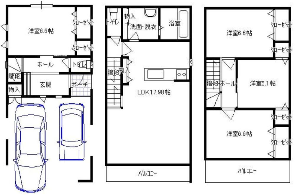 Other. Side-by-side parking plan. Floor plan can be changed. 29,800,000 yen ・ 31,800,000 yen