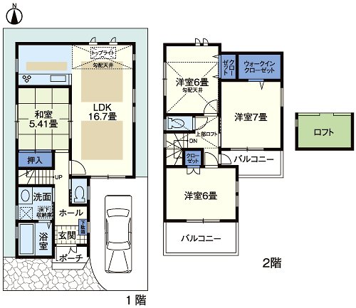 Floor plan. (No. 6 locations), Price 32,910,000 yen, 4LDK, Land area 90 sq m , Building area 95.3 sq m