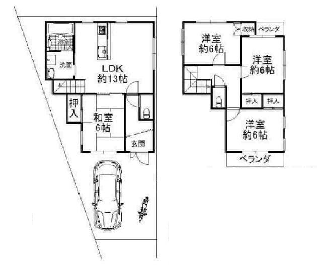 Floor plan. 19 million yen, 4LDK, Land area 96.1 sq m , Building area 90.25 sq m all rooms daylight ・ Ventilation is good. Is a good floor plan easy to use. 