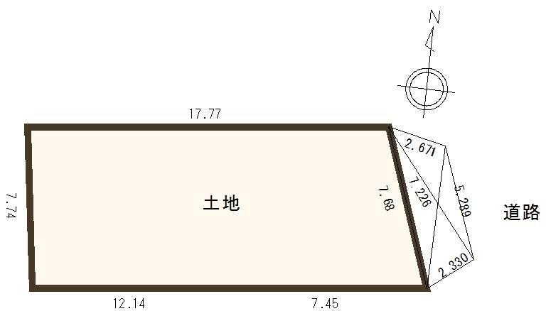 Compartment figure. Land price 17,980,000 yen, You can design the building in a variety of plans in the land area 141.68 sq m spacious land (* ^ _ ^ *)