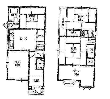 Floor plan. 14.7 million yen, 5LDK, Land area 83.97 sq m , Building area 86.32 sq m