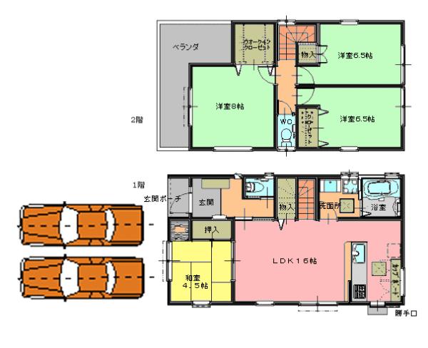 Floor plan. 31,300,000 yen, 4LDK, Land area 146 sq m , Building area 99.36 sq m    No. 31 place Floor plan