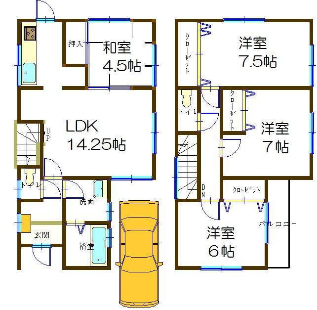 Floor plan. (No. 1 point), Price 24,800,000 yen, 4LDK, Land area 110 sq m , Building area 94.39 sq m