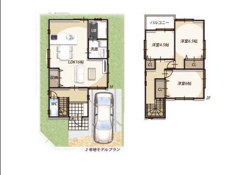 Floor plan. 22,800,000 yen, 3LDK, Land area 80.32 sq m , Building area 83.43 There sq m Free Plan compartment!