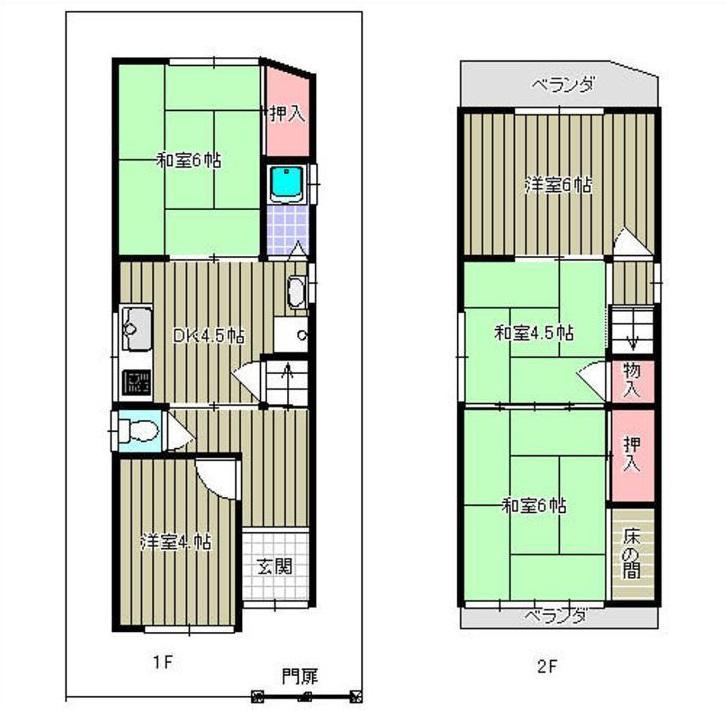 Floor plan. 7.5 million yen, 5DK, Land area 49.84 sq m , Building area 67.9 sq m