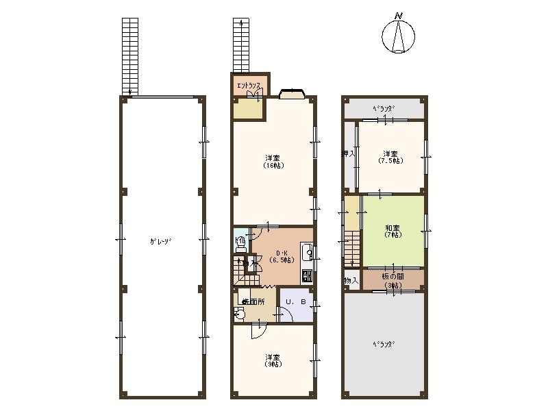 Floor plan. 40 million yen, 4DK, Land area 94.5 sq m , It is a building area of ​​94.5 sq m living easy home