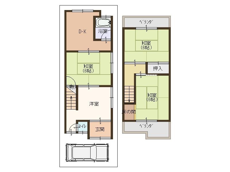 Compartment figure. Land price 9.99 million yen, Land area 54.78 sq m immediate delivery Allowed