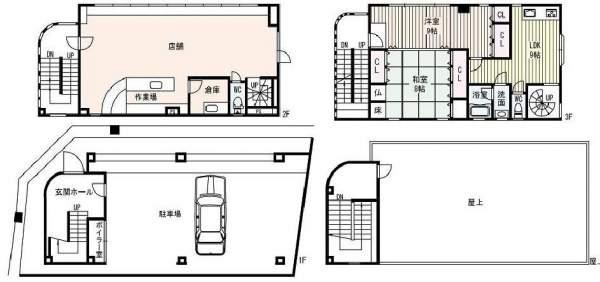 Floor plan. 58,800,000 yen, 2LDK, Land area 100.41 sq m , Building area 150.05 sq m