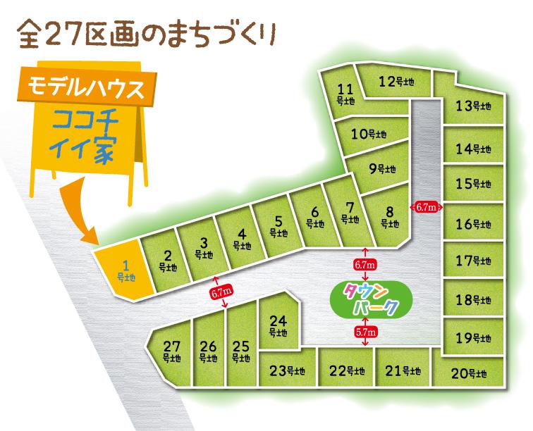 The entire compartment Figure. Premier Town Higashiuenoshiba whole compartment view