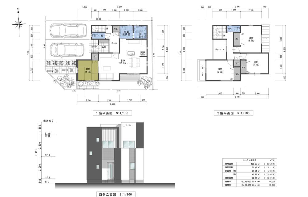 Building plan example (Perth ・ appearance). No. 8 locations (reference plan)