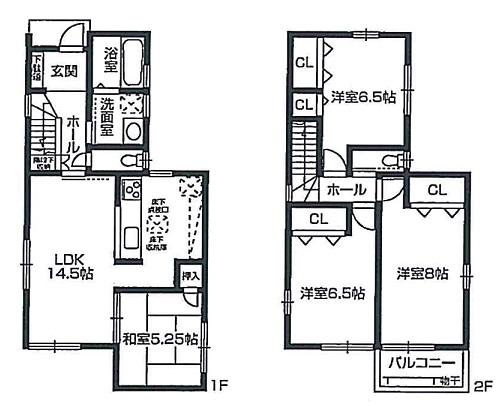 Floor plan. (No. 3 locations), Price 29,800,000 yen, 4LDK, Land area 86.23 sq m , Building area 91.12 sq m