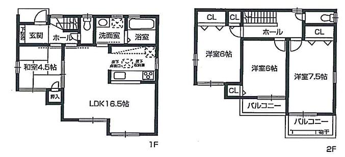 Floor plan. (No. 4 locations), Price 25,800,000 yen, 4LDK, Land area 110.79 sq m , Building area 93.15 sq m