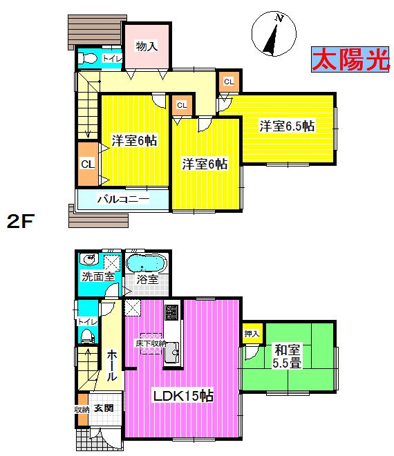 Floor plan. (No. 3 locations), Price 28.8 million yen, 4LDK, Land area 111.76 sq m , Building area 94.77 sq m