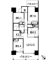 Floor: 4LDK, occupied area: 80.79 sq m, Price: 33.5 million yen