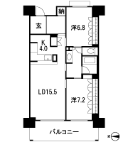Floor: 2LDK + N (storeroom), the occupied area: 80.64 sq m, Price: 35.1 million yen