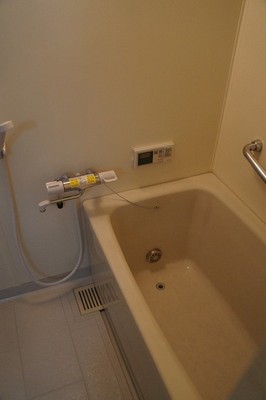 Bath. With handrail