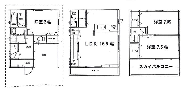 Floor plan. 26,800,000 yen, 3LDK, Land area 57.4 sq m , Construction will start of construction from the building area 97.2 sq m 2013 December. You can see the local in construction do not hesitate to.