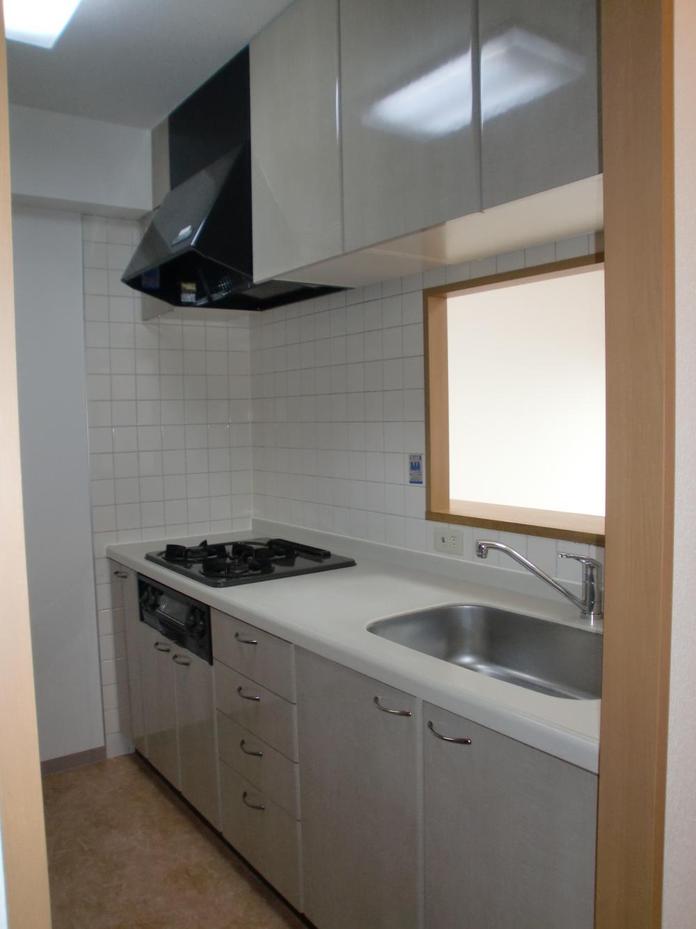 Kitchen. It is settled replacement stove new. Bright color kitchen door panel of.