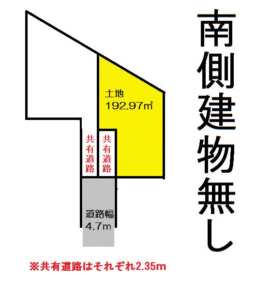 Compartment figure. Land price 24,800,000 yen, Land area 192.97 sq m