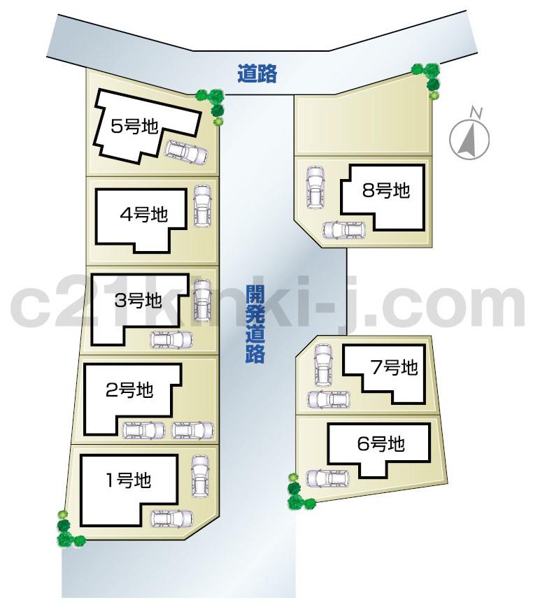 The entire compartment Figure. All eight House! The entire road 6.0m or more!