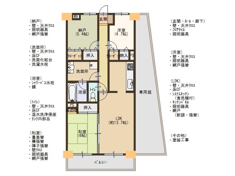 Floor plan. 2LDK + S (storeroom), Price 17.8 million yen, Footprint 70.2 sq m , Lighting on the balcony area 12.56 sq m private garden with a corner room ・ Ventilation is good