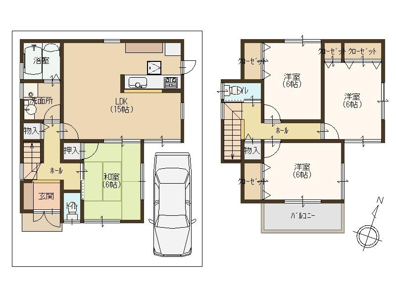 Floor plan. (No. 4 locations), Price 31,300,000 yen, 4LDK, Land area 99.38 sq m , Building area 94.77 sq m