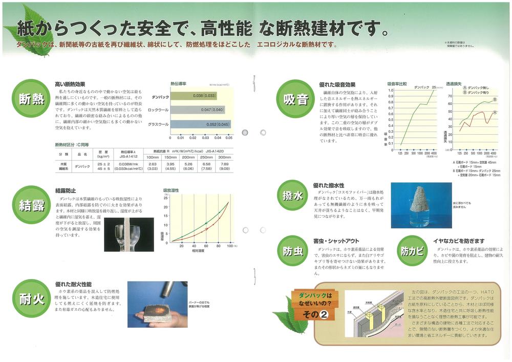 Other. Thermal insulation in cellulose insulation Dan pack specification ・ It has very good sound insulation! ! 