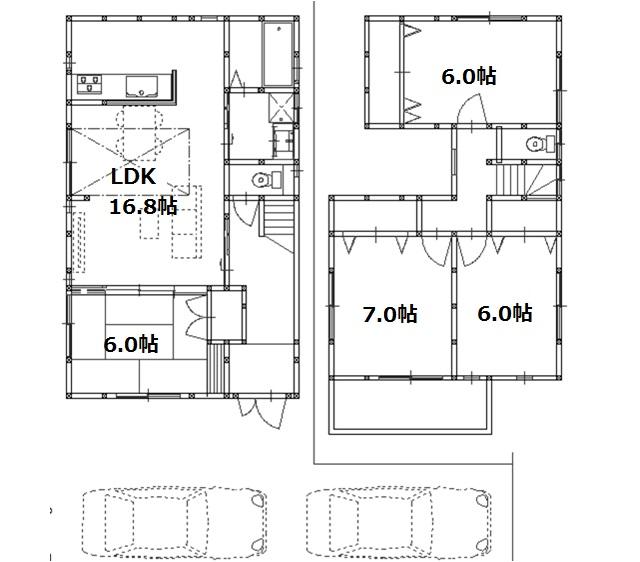 Floor plan. 27,800,000 yen, 4LDK, Land area 135.54 sq m , Building area 99.63 sq m
